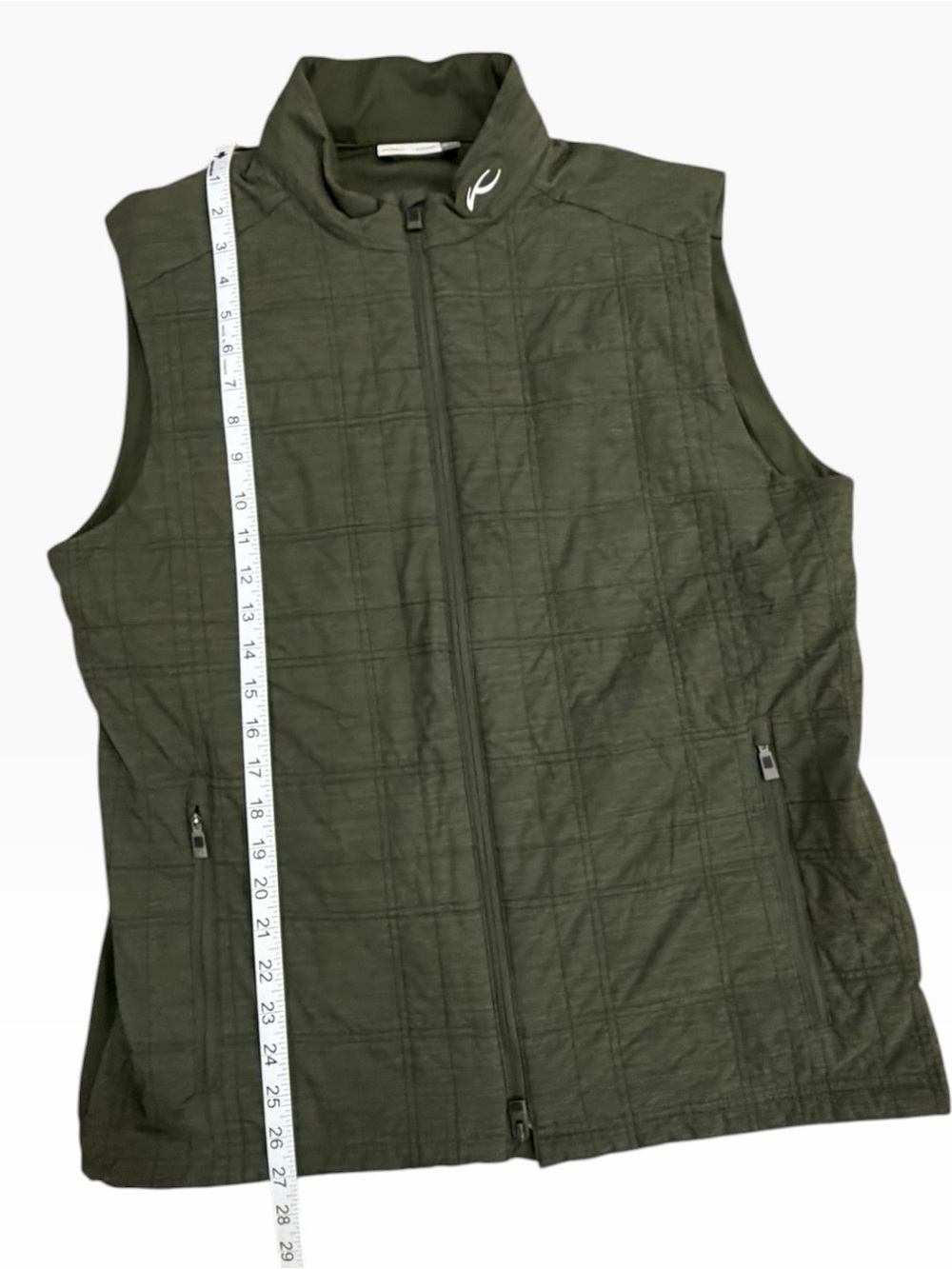 KJUS Men Rowan Insulated Quilted Vest Green Size XL Golf Outerwear - Picture 10 of 10